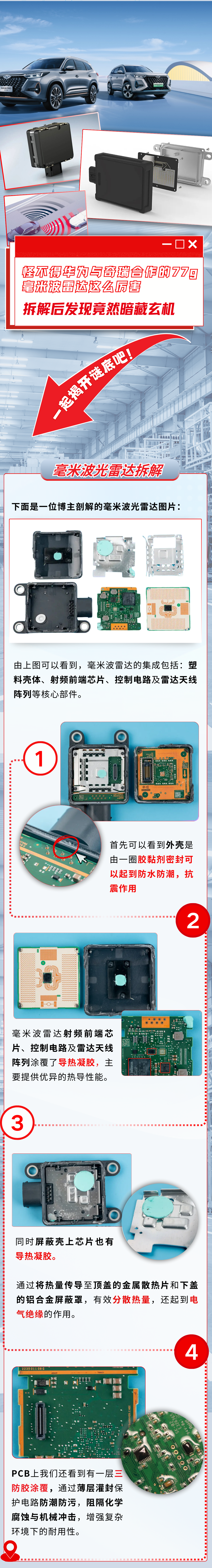 毫米波光雷达中的胶黏剂