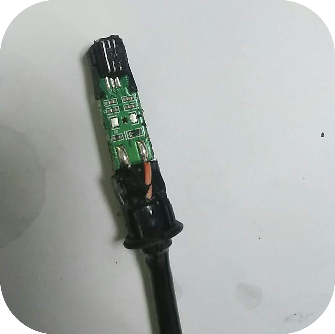 温度传感器PA66槽内灌封