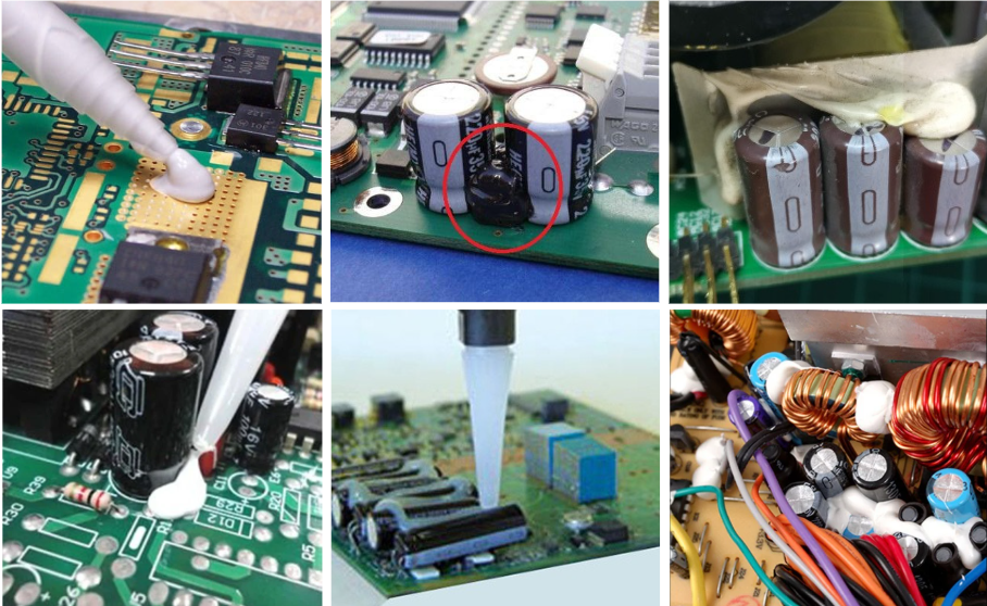 PCB板元器件固定