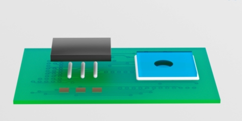 晶元件粘接固定